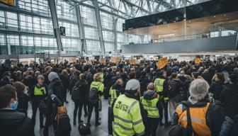 Flugausfälle am Flughafen BER aufgrund von Klimaprotesten in Frankfurt am Main