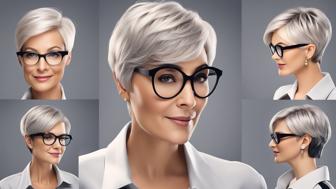 Freche Frisuren ab 60 mit Brille: Entdecke die Top Styles für einen frischen Look