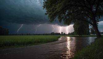 Starker Regen und Gewitter in Brandenburg am 28. Mai 2024