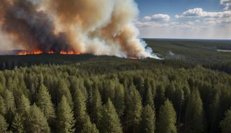 Überblick über den Waldbrand in Brandenburg am Dienstag, 28. Mai 2024